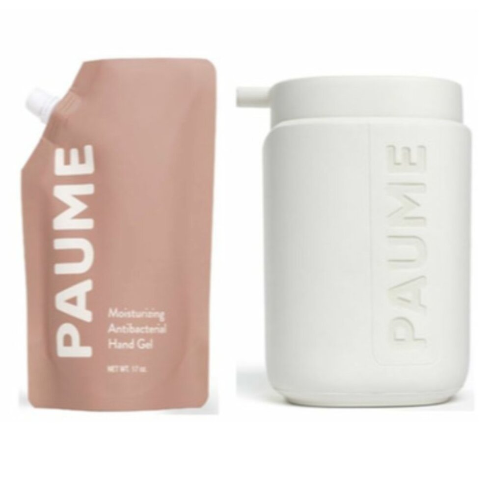 PAUME The Pump & Moisturizing Antibacterial Hand Gel Refill Bag Bundle